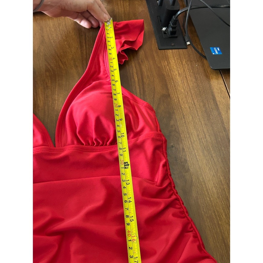 Cherry Crush Ruchedt One-Piece🍒 Womens Small Swimsuit - Picture 8 of 8